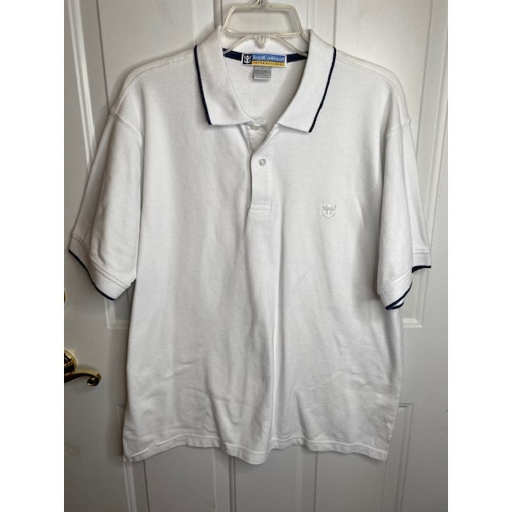 Royal Caribbean International White Polo Shirt Size Large New